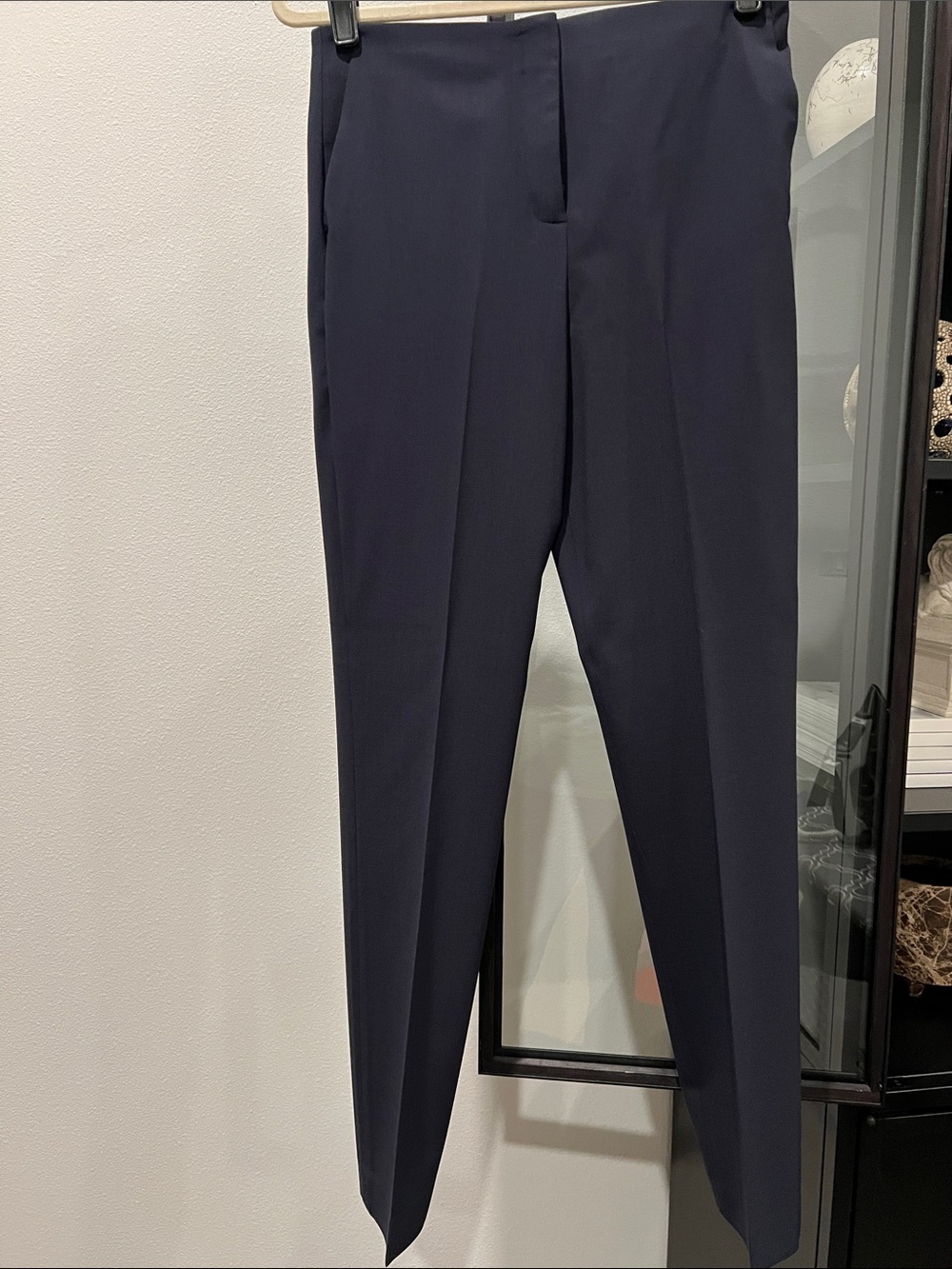 Theory Straight-Leg Pants in Navy